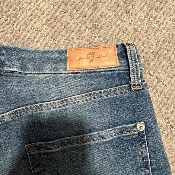 7 for all Mankind Aubrey Ultra High Waist Ankle Skinny Jean Size 30 - Picture 6 of 9